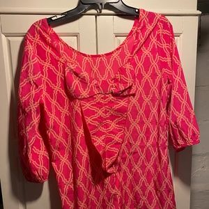 Pink and Orange Blouse